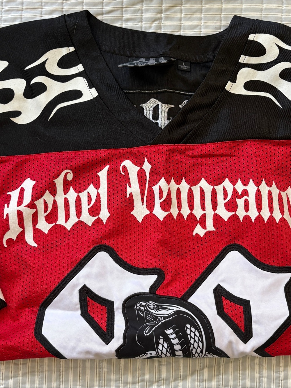 Rebel Vengeance Red & Black Graphic Jersey
